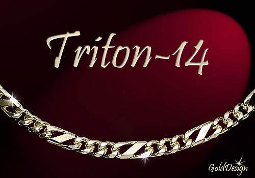 Triton 14 - řetízek zlacený